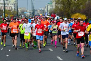 Läufer am Warschau-Marathon